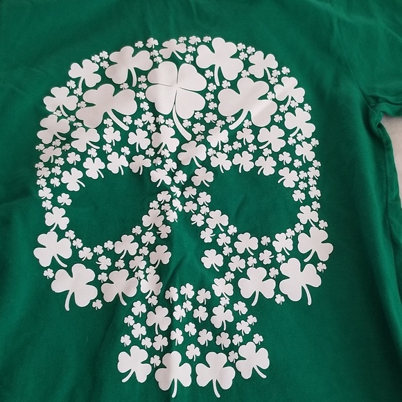 Kids Skull 💀 St.Patricks Day Tee - Picture 2 of 4